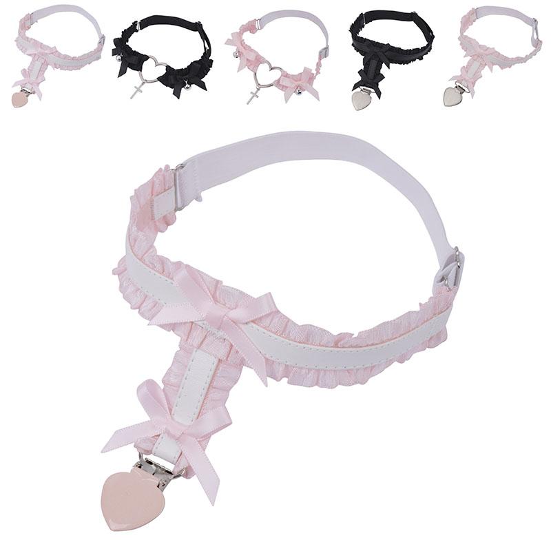 Garters Women Girl Lolita Sweety Leg Ring Harajuku Heart Pendant Bowknot Thigh Harness Suspender For Stocking AccessoryGarters, Type b pink
Garters Women Girl Lolita Sweety Leg Ring Harajuku Heart Pendant Bowknot Thigh Harness Suspender For Stocking AccessoryGarters, Type b pink