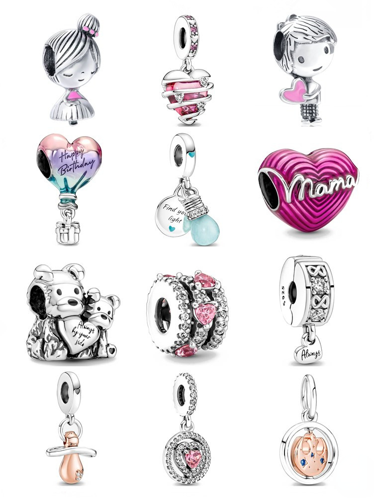 Brand New 100% Sterling Silver Adorable Baby Pacifier Beaded Pendant for Original Pandora Bracelet Sparkling Heart Pendant Boys Girls DIY Jewelry Gifts
Brand New 100% Sterling Silver Adorable Baby Pacifier Beaded Pendant for Original Pandora Bracelet Sparkling Heart Pendant Boys Girls DIY Jewelry Gifts