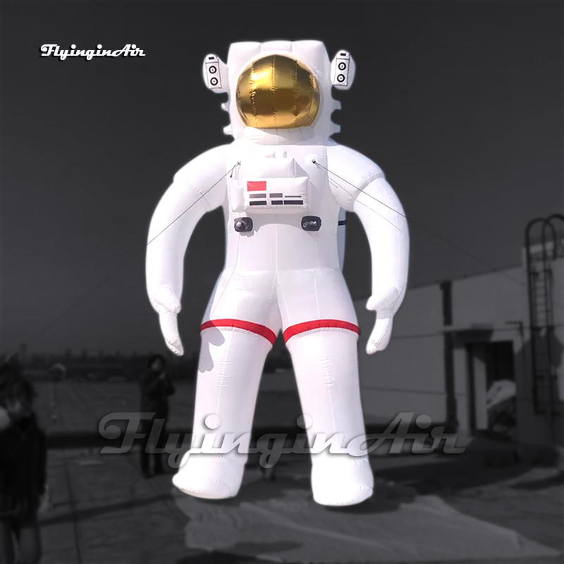 Large Inflatable Astronaut Space Traveler Balloon 6m White Air Blow Up Spaceman Model For Concert Stage Decoration