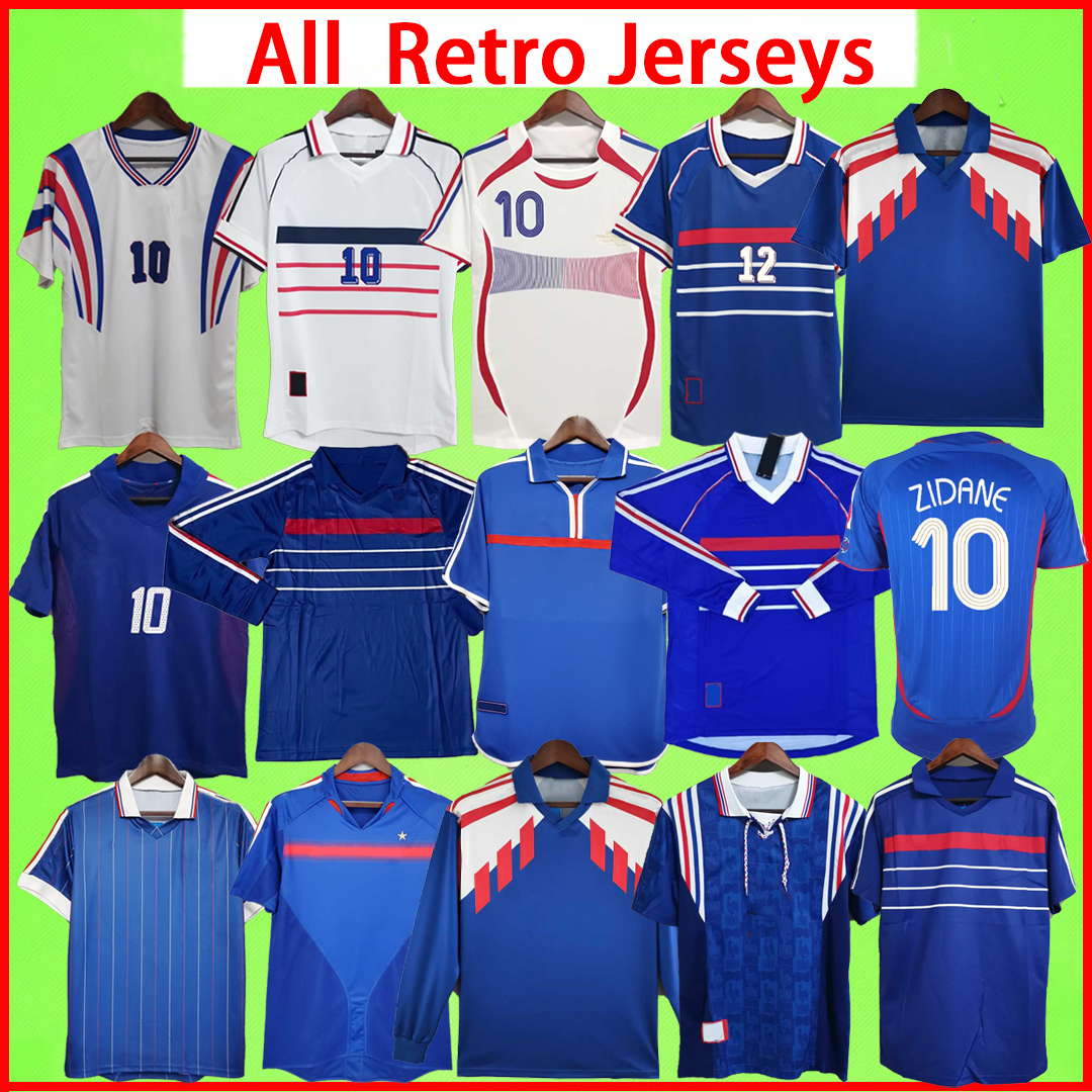 Francia Maillot de foot retro 82 84 88 90 96 98 00 02 06 soccer jerseys French Vintage football shirt 1982 1984 1988 1990 1996 1998 2000 2002 2006 ZIDANE HENRY long sleeve
Francia Maillot de foot retro 82 84 88 90 96 98 00 02 06 soccer jerseys French Vintage football shirt 1982 1984 1988 1990 1996 1998 2000 2002 2006 ZIDANE HENRY long sleeve