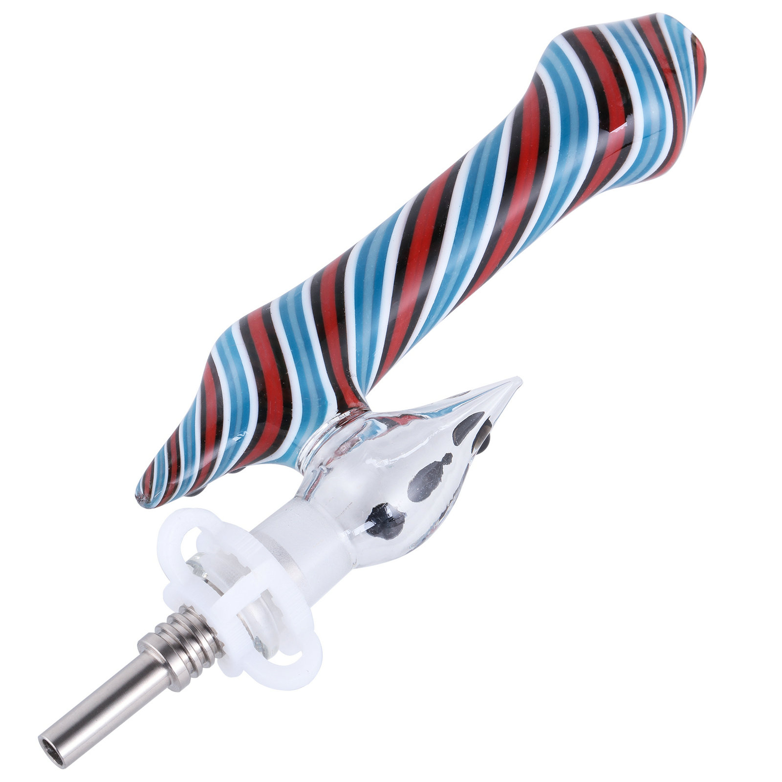 Fancy Colored Glass Necta Collector Hookahs with 10mm Titanium Neil Tips Dab Straw Oil Rigs Nector Collector Kit
Fancy Colored Glass Necta Collector Hookahs with 10mm Titanium Neil Tips Dab Straw Oil Rigs Nector Collector Kit
