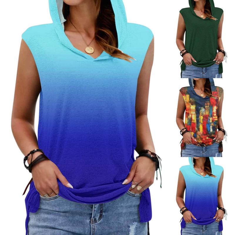 Women's T-Shirt Long Sleeve Fitted Hooded Blouse For Women Fashion Sleeveless Print Tank Tops Solid Side Thin T Shirt WomenWomen's, Blue
Women's T-Shirt Long Sleeve Fitted Hooded Blouse For Women Fashion Sleeveless Print Tank Tops Solid Side Thin T Shirt WomenWomen's, Blue