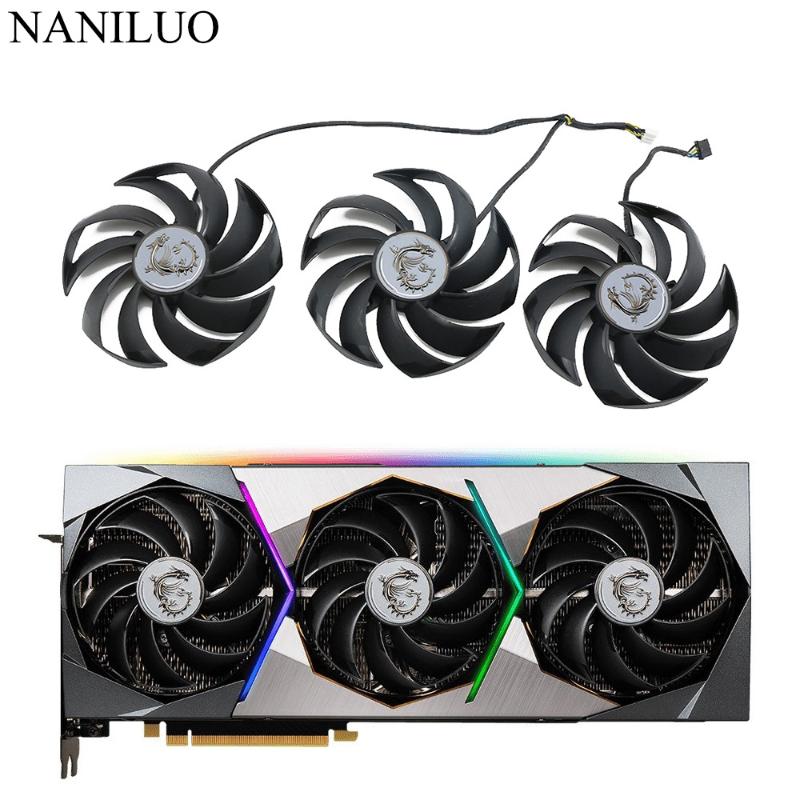 

Fans & Coolings PLD10010B12HH GPU Cooler Fan Replacement For MSI GeForce RTX 3070 3070Ti 3080 3080Ti 3090 Ti SUPRIM X Graphics Video CardFan