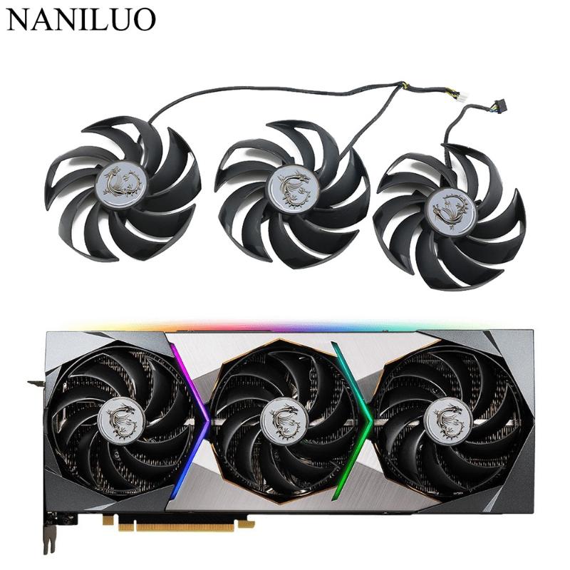 Fans & Coolings PLD10010B12HH GPU Cooler Fan Replacement For MSI GeForce RTX 3070 3070Ti 3080 3080Ti 3090 Ti SUPRIM X Graphics Video CardFan
Fans & Coolings PLD10010B12HH GPU Cooler Fan Replacement For MSI GeForce RTX 3070 3070Ti 3080 3080Ti 3090 Ti SUPRIM X Graphics Video CardFan