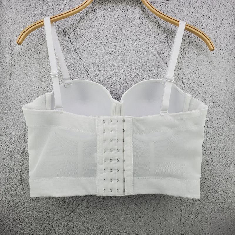 Women Push Up Wireless Bra Red Top Plus Size lette Underwear Lingerie Full Cup Corset Bustier 220325