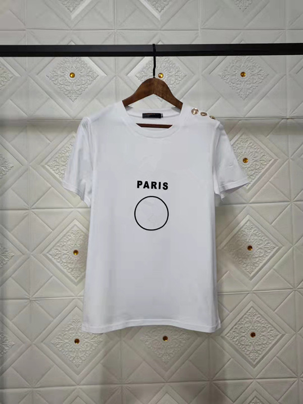 23 Colors Designer Woman T Shirt Fashion Top Man Coin Letter Print with Shoulder Button Up Womens Tee White Cotton Short Sleeve Summer for Lovers Tshirts Black Hip Hop, Pink
23 Colors Designer Woman T Shirt Fashion Top Man Coin Letter Print with Shoulder Button Up Womens Tee White Cotton Short Sleeve Summer for Lovers Tshirts Black Hip Hop, Pink