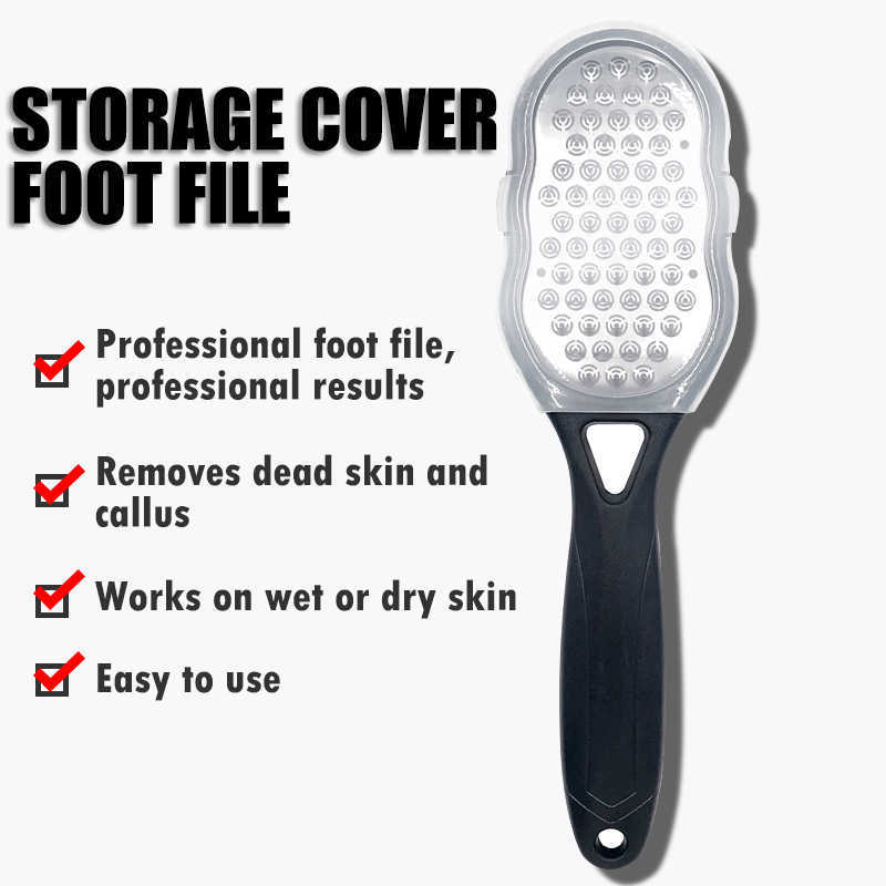 304 Stainless Steel Callus Remover Pedicure Foot File Scraper Scrubber Portable Multifunctional Foot Rasp File Foot Care Tools
