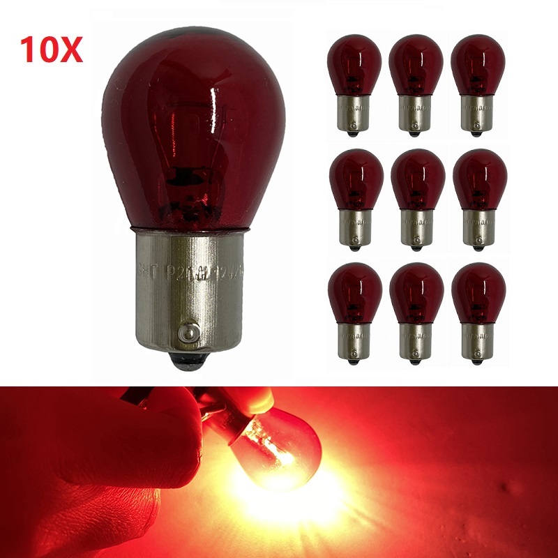 New 10pcs 12V 21W 1156 BA15S S25 Car Tail Brake Stop Reverse Lights Bulb 1157 BAY15D Red Auto Turn Signal Rear Lamp Bulb white/Amber
New 10pcs 12V 21W 1156 BA15S S25 Car Tail Brake Stop Reverse Lights Bulb 1157 BAY15D Red Auto Turn Signal Rear Lamp Bulb white/Amber