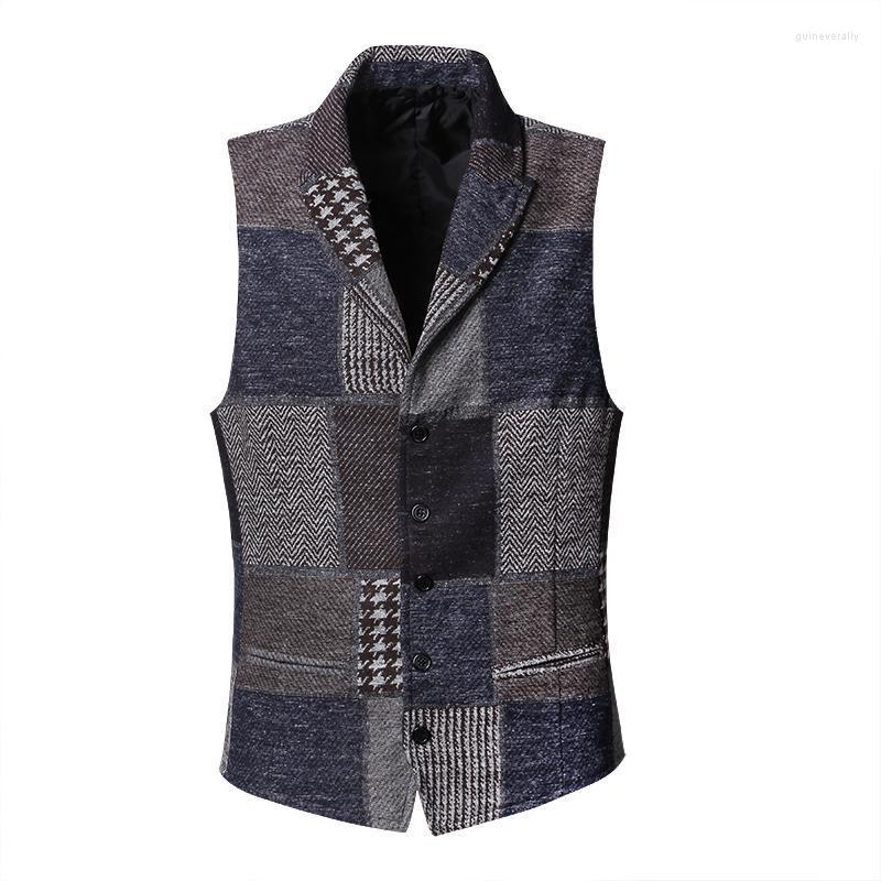 Men's Vests Suit Vest Lapel Collar Stitching Vintage Patch Plaid Woolen Casual Slim Waistcoat For Wedding Groom Costumes 2022 Guin22, Red plaid
Men's Vests Suit Vest Lapel Collar Stitching Vintage Patch Plaid Woolen Casual Slim Waistcoat For Wedding Groom Costumes 2022 Guin22, Red plaid