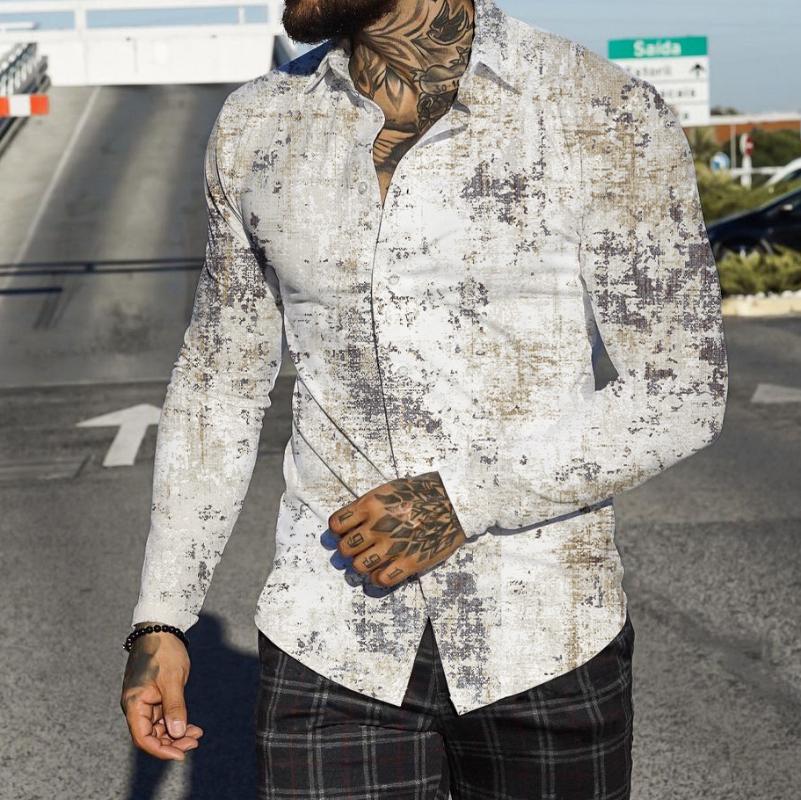 Men' Casual Shirts Men' Digital 3D Printing Silk Satin Slim Long Sleeves Floral Print Party TopsMen
Men' Casual Shirts Men' Digital 3D Printing Silk Satin Slim Long Sleeves Floral Print Party TopsMen