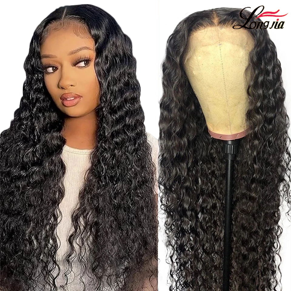 Brazilian Water Wave Lace Frontal Wig 180 Density Wigs For Women Human Hair 28 30 Inch Curly 4x4 lace closure Wig, 150% density
Brazilian Water Wave Lace Frontal Wig 180 Density Wigs For Women Human Hair 28 30 Inch Curly 4x4 lace closure Wig, 150% density