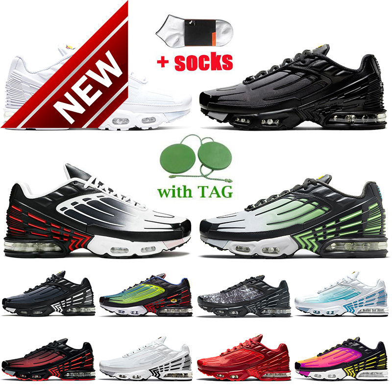 2022 Tn Plus 3 Tuned III 2 Men Women Sports Shoes Triple White Off Red Grey OG Black Ghost Green Aqua Jogging Trainers Laser blue Big Size, B10 triple black with black 39-46
2022 Tn Plus 3 Tuned III 2 Men Women Sports Shoes Triple White Off Red Grey OG Black Ghost Green Aqua Jogging Trainers Laser blue Big Size, B10 triple black with black 39-46