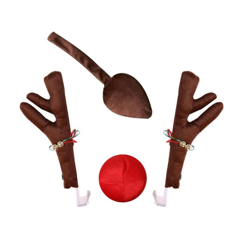 Interior Decorations 4Pcs Christmas Reindeer Car Decoration Kit 2 Antlers 1 Red Nose Tail Auto Easy To Install Elk Antler Decor
Interior Decorations 4Pcs Christmas Reindeer Car Decoration Kit 2 Antlers 1 Red Nose Tail Auto Easy To Install Elk Antler Decor