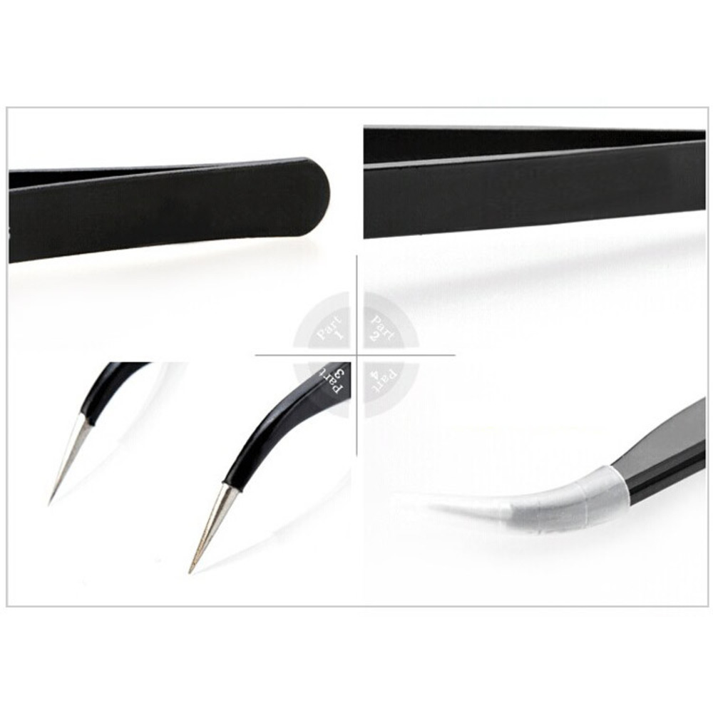 Stainless Steel Eyebrow Tweezers For Make Up 2021 Black Multipurpose Tweezers Tools For Nail Art Decoration