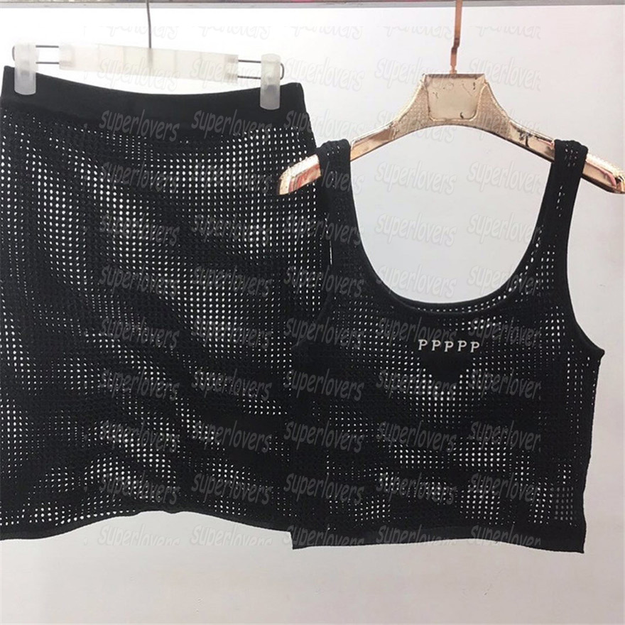 Letters Womens Tank Tops Skirts Set Hollow Knit Sleeveless Vest Fashion Summer Beach Holiday Tanks Dress, Black with label
Letters Womens Tank Tops Skirts Set Hollow Knit Sleeveless Vest Fashion Summer Beach Holiday Tanks Dress, Black with label