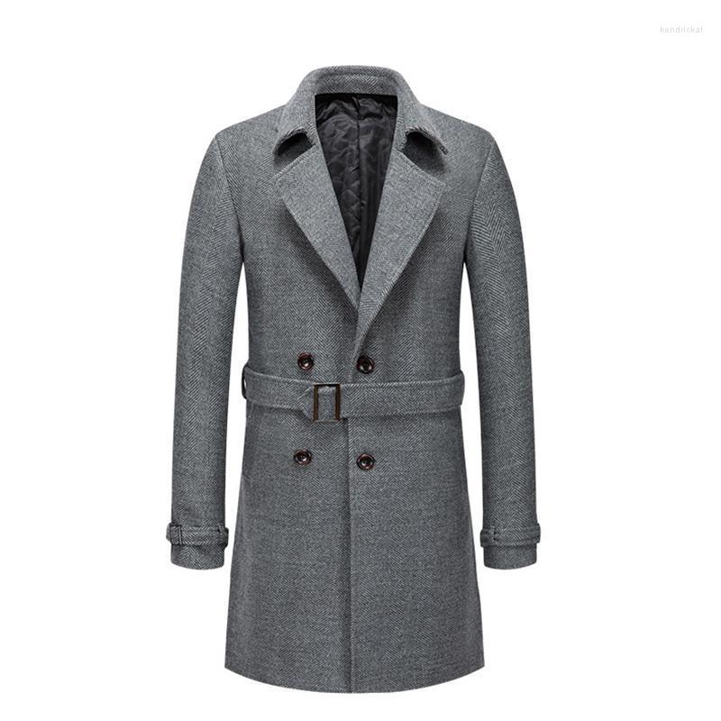 Men's Wool & Blends British Style Woolen Coats Men Thick Long Pea Coat Autumn Winter Fashion Overcoats Warm Windbreaker Jacket Kend22, Gray
Men's Wool & Blends British Style Woolen Coats Men Thick Long Pea Coat Autumn Winter Fashion Overcoats Warm Windbreaker Jacket Kend22, Gray