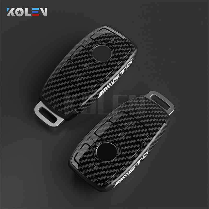ABS Carbon Fiber Style Car Key Case Cover Shell Fob For Mercedes A B C E S Class W204 W205 W212 W213 W176 GLC CLA AMG W177
