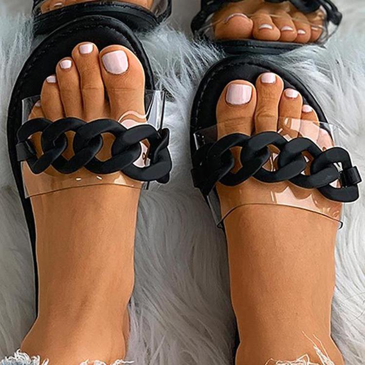 Slippers Flat Women Shoes Summer Woman Sandals Sexy PVC Chain Sandal Ladies Flip Flops Casual Beach Dress Slides Designer563, Black
Slippers Flat Women Shoes Summer Woman Sandals Sexy PVC Chain Sandal Ladies Flip Flops Casual Beach Dress Slides Designer563, Black