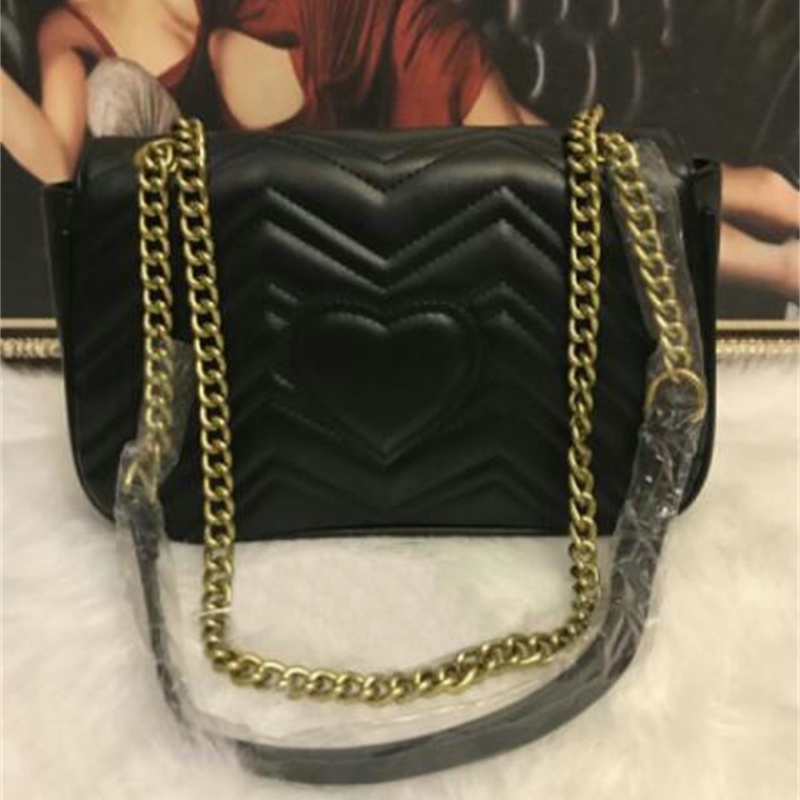 high quality Women Shoulder Bags Classic Pu Leather Marmont Heart Style 26cm Gold Chain Bag Handbag Tote Bags Messenger Handbags L00849, Red
high quality Women Shoulder Bags Classic Pu Leather Marmont Heart Style 26cm Gold Chain Bag Handbag Tote Bags Messenger Handbags L00849, Red