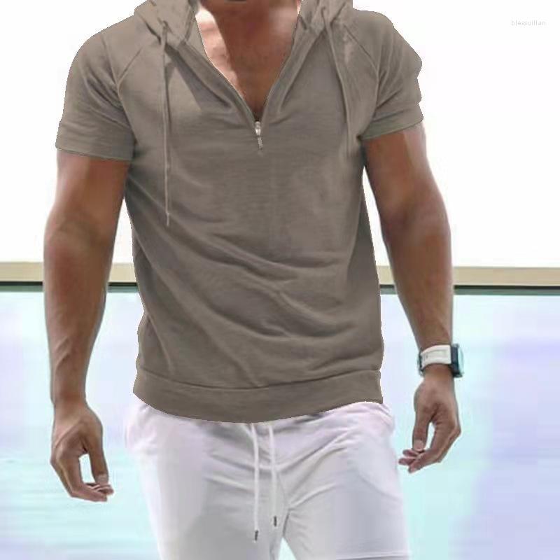 Men's T-Shirts Sportswear Hoodie Short Sleeve Mens T-shirt Clothing Summer Tshirt Casual Solid Loose Hooded Tops Tees Shirts MaleMen's Bles2
Men's T-Shirts Sportswear Hoodie Short Sleeve Mens T-shirt Clothing Summer Tshirt Casual Solid Loose Hooded Tops Tees Shirts MaleMen's Bles2