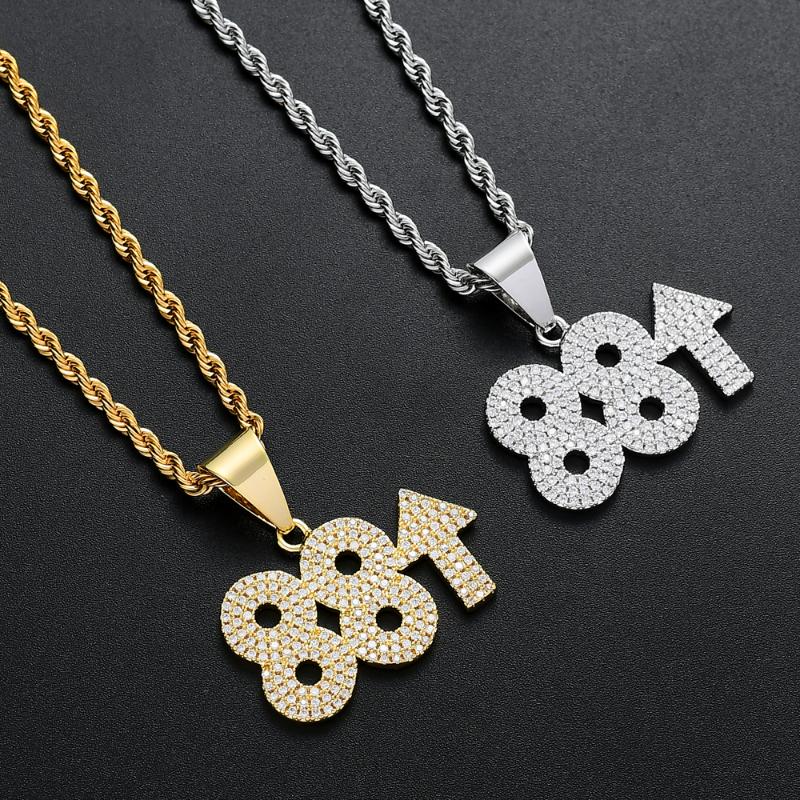 Pendant Necklaces Brass Setting CZ Iced Out Cubic Zircon Necklace Hip Hop Gift Jewelry Bling CN197Pendant
Pendant Necklaces Brass Setting CZ Iced Out Cubic Zircon Necklace Hip Hop Gift Jewelry Bling CN197Pendant