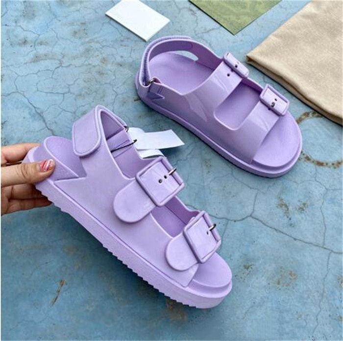 Designer Women Sandals Jelly Rubber Sandal Mini Double G Slippers Flip Flops Platform Slides Adjustable Buckle Candy Color Summer Beach Slipper
Designer Women Sandals Jelly Rubber Sandal Mini Double G Slippers Flip Flops Platform Slides Adjustable Buckle Candy Color Summer Beach Slipper