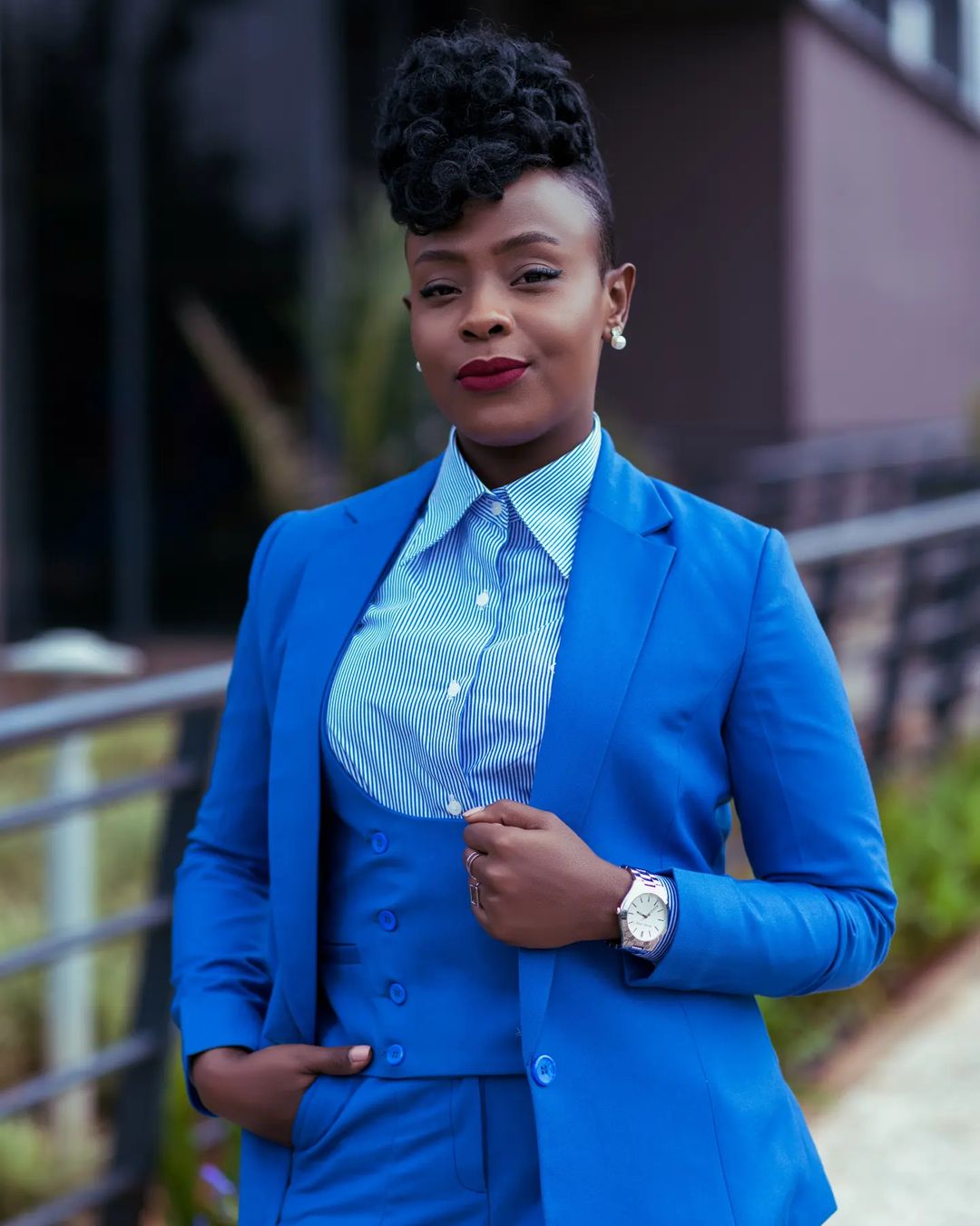 Plus Size 3 Pieces Women Pants Suits Street Power For Wedding Rose Mother of the Bride Suit Evening Party Formal Wear