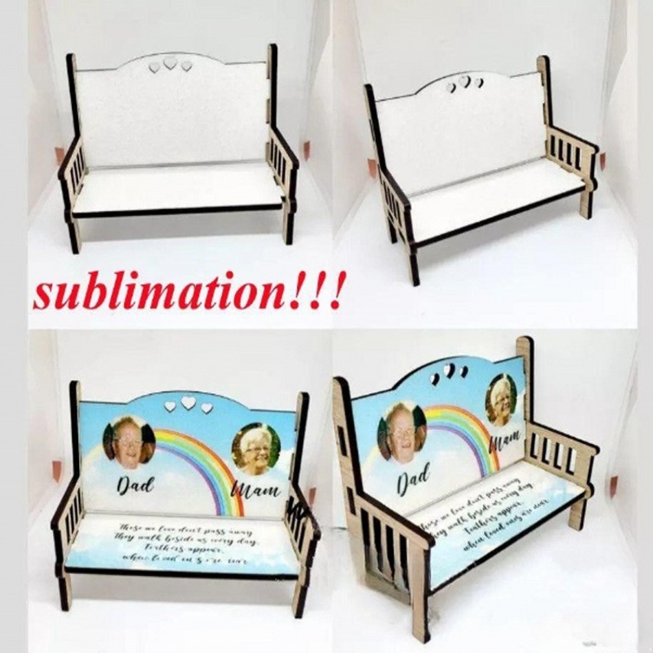 New Sublimation MDF memorial benches blank wooden ornament Heat Transfer Home Accessories
New Sublimation MDF memorial benches blank wooden ornament Heat Transfer Home Accessories