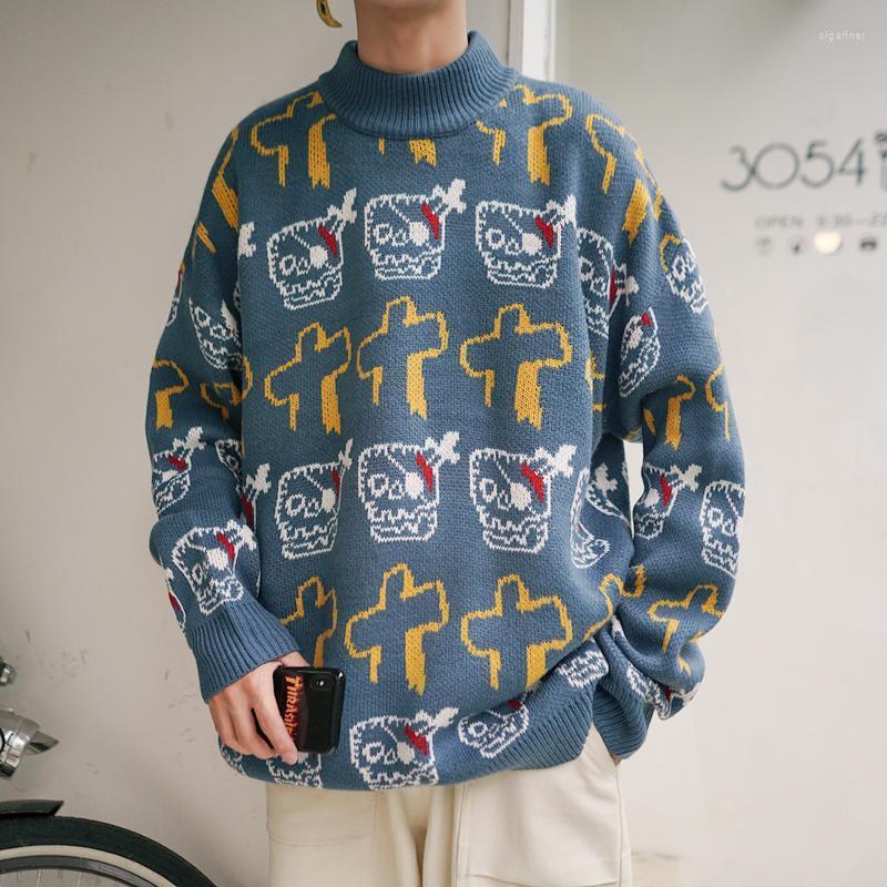 Men's Sweaters Mens Winter Knitted Sweater And Skull Cross Pattern Turtleneck Pullovers For Men Fashion Clothing Oversized Streetwear HommeM, Black
Men's Sweaters Mens Winter Knitted Sweater And Skull Cross Pattern Turtleneck Pullovers For Men Fashion Clothing Oversized Streetwear HommeM, Black