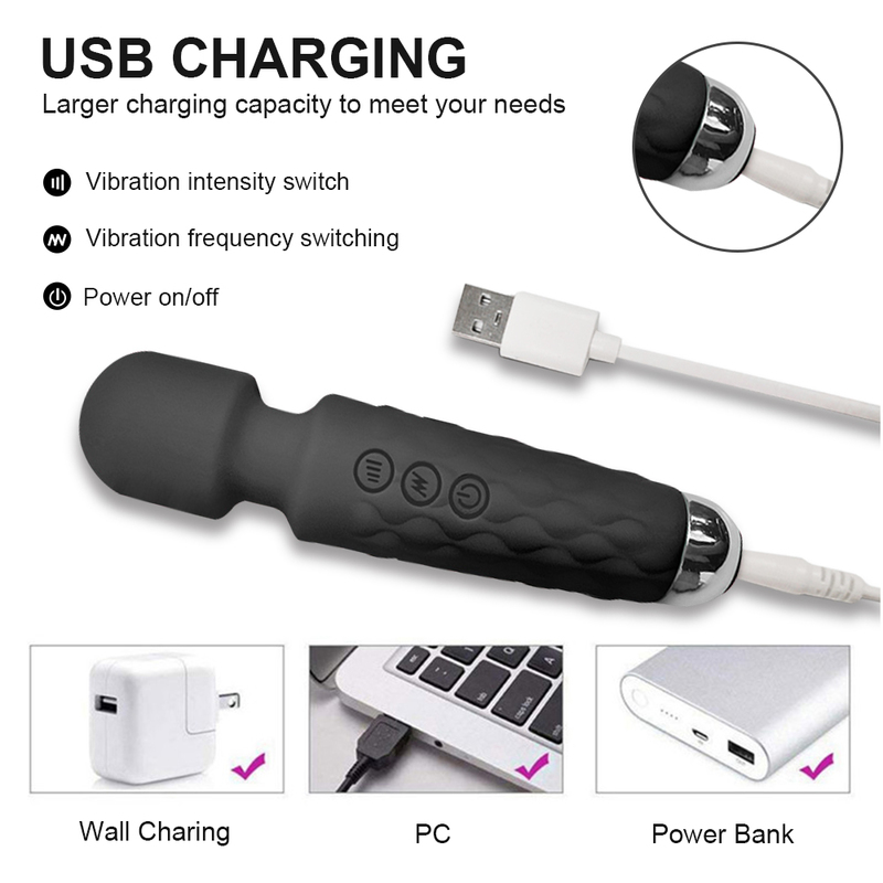 Mini Powerful Vibrator Sex Toys for Woman AV Magic Wand Vibrators Clitoris Stimulator Masturbator Dildo Erotic Adult 18 220317