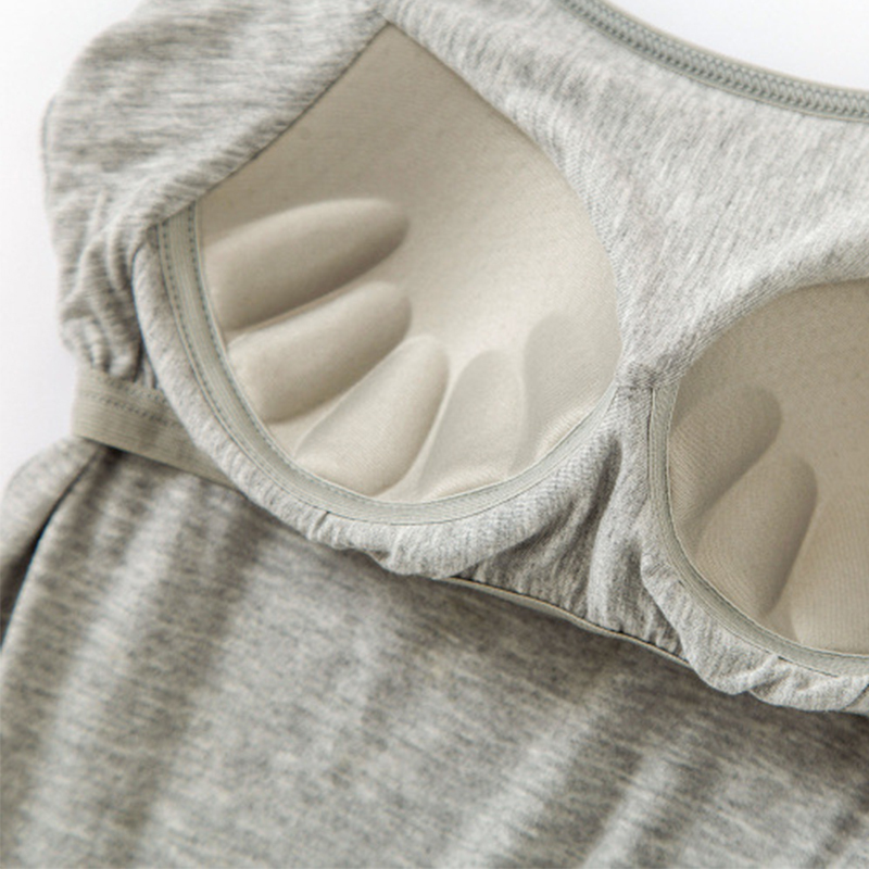 Women Tank-Top Built-in Bra Padded Push-Up Stretchable Modal Tops Camisoles Tube Vest Sleeveless Sexy Casual Korean SA0764 220316