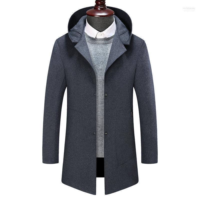 Men's Wool & Blends Mens Woolen Coat Winter Fashion Fleece Lined Warm Hooded Jacket Men Casual Thicken Long Overcoat Outerwear Ma Viol22, Black
Men's Wool & Blends Mens Woolen Coat Winter Fashion Fleece Lined Warm Hooded Jacket Men Casual Thicken Long Overcoat Outerwear Ma Viol22, Black
