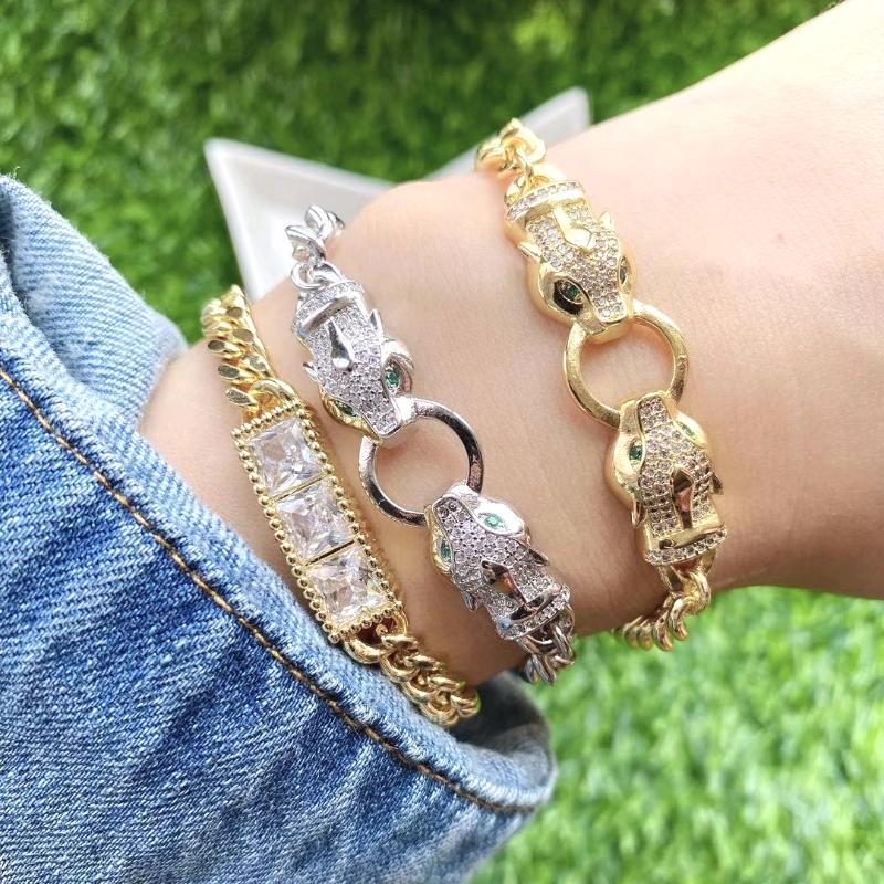 Link Chain 5Pcs The Est Gold/silver Plated Bracelet Sparkling Crystal Cz Copper Micro Animal Charm BraceletsLink
Link Chain 5Pcs The Est Gold/silver Plated Bracelet Sparkling Crystal Cz Copper Micro Animal Charm BraceletsLink
