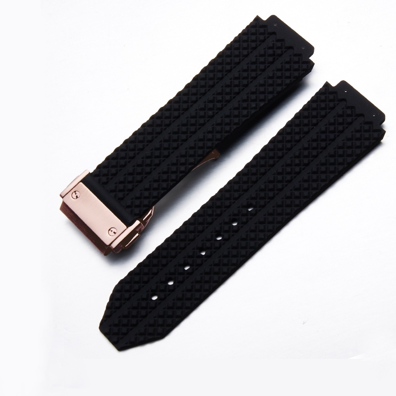 Watch Band For HUBLOT BIG BANG Silicone 26mm Waterproof Men Strap Chain Accessories Rubber Bracelet W220419