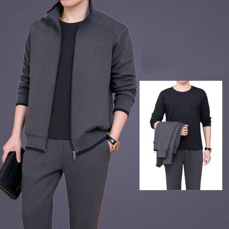 Men's Tracksuits Men Sets Casual Sport Simple Fashion Dad All-Match Solid Color Running Gentlemen Chic T-Shirt Pants Coat Three Piece SuitMe, A810 black
Men's Tracksuits Men Sets Casual Sport Simple Fashion Dad All-Match Solid Color Running Gentlemen Chic T-Shirt Pants Coat Three Piece SuitMe, A810 black