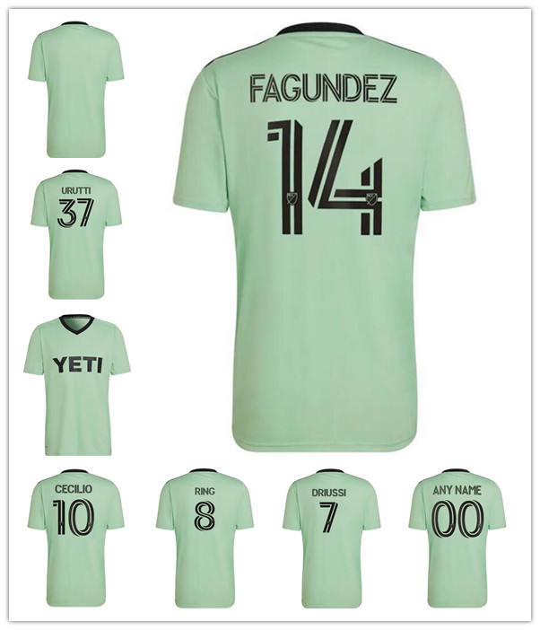 Fan version 2022 2023 CECILIO Austin FC soccer jerseys RING BESLER home kit black green 22 23 football shirts camisetas maillot de foot
Fan version 2022 2023 CECILIO Austin FC soccer jerseys RING BESLER home kit black green 22 23 football shirts camisetas maillot de foot