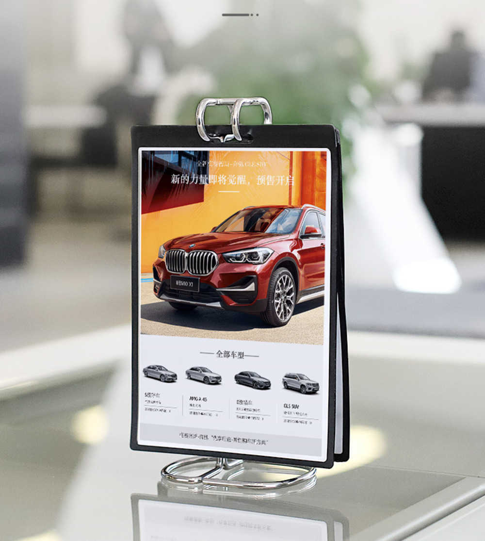 Table Menu Treasure Stand Rack Milk Tea Shop Poster Calendar Display Billboard Counter top Advertising Photo Album