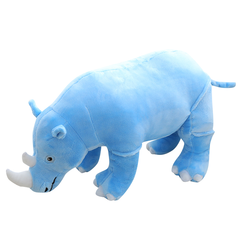 Cute Animal Rhino Plush Toy Big Soft Simulation Rhinoceros Doll Children039s Girls Birthday Gift 31inch 80cm