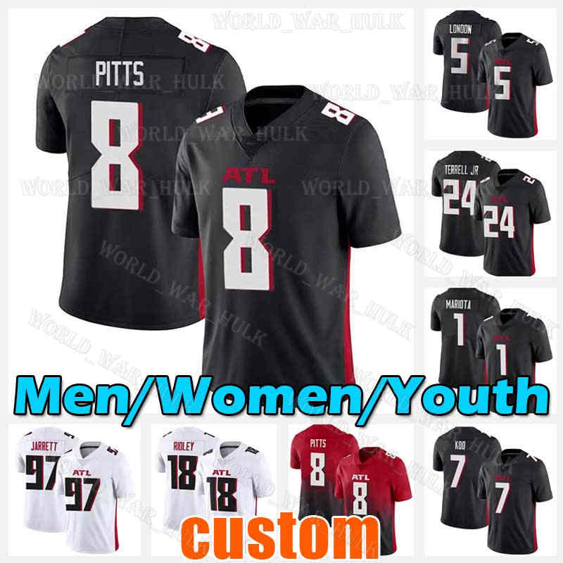 Kyle Pitts Football Jersey A.J. Terrell Jr. Grady Jarrett Ridley Drake London Atlantas Falcon Younghoe Koo Deion Sanders Jones Desmond Ridder Marcus Mariota Dee Alford, Custom youth (l y)
Kyle Pitts Football Jersey A.J. Terrell Jr. Grady Jarrett Ridley Drake London Atlantas Falcon Younghoe Koo Deion Sanders Jones Desmond Ridder Marcus Mariota Dee Alford, Custom youth (l y)