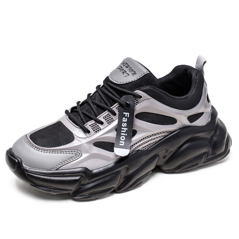 2022 Running shoes men's new autumn men's mesh retro dad sports thick bottom increased, Black
2022 Running shoes men's new autumn men's mesh retro dad sports thick bottom increased, Black