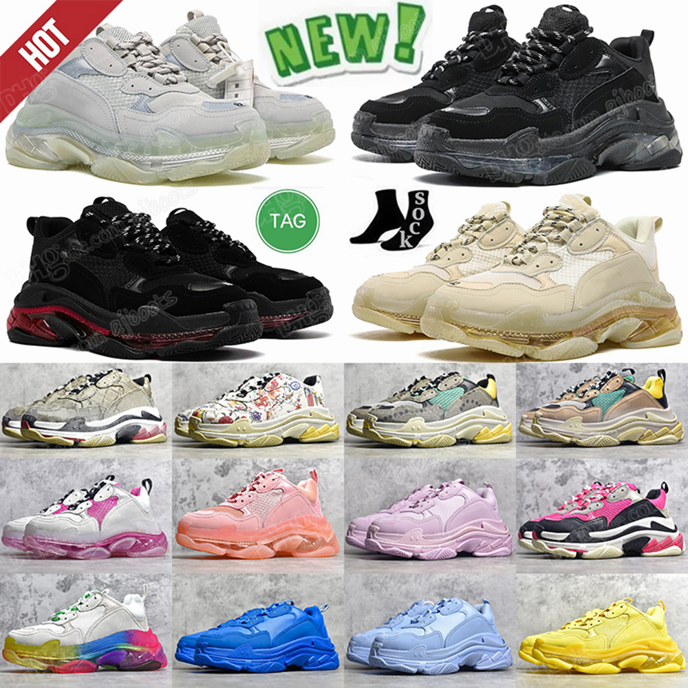 Designer Paris 17FW Triple S Sneakers Men Women Casual Shoes Crystal Bottom Vintage Platform Tripler Sports Black Grey White Outdoor Trainers Clear Sole Dad Shoe, I need look other product
Designer Paris 17FW Triple S Sneakers Men Women Casual Shoes Crystal Bottom Vintage Platform Tripler Sports Black Grey White Outdoor Trainers Clear Sole Dad Shoe, I need look other product