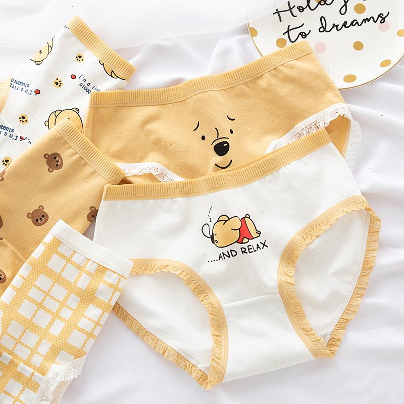Cute Cartoon Womens Panties Breathable Comfortable Underwear Girl Cotton Briefs Cozy Lingerie Lovely Underpants, B002
Cute Cartoon Womens Panties Breathable Comfortable Underwear Girl Cotton Briefs Cozy Lingerie Lovely Underpants, B002