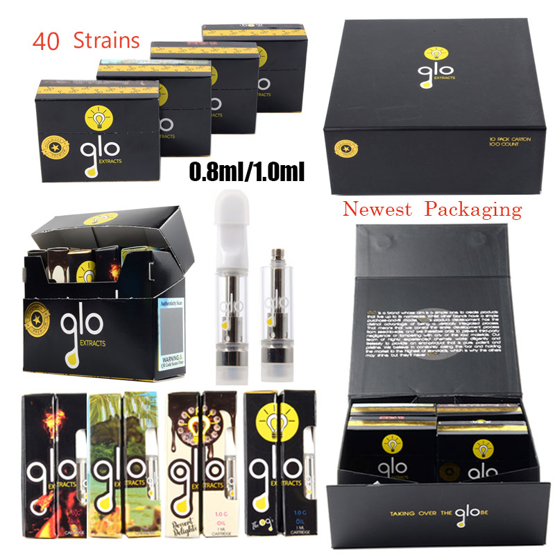 Newest Package Glo Extract Vape Cartridges Packaging 0.8ml 1ml Atomizers Empty Dab Pen Carts Glass Tank Thick Oil 510 Thread Ceramic Wax Vaporizer With QR Code
Newest Package Glo Extract Vape Cartridges Packaging 0.8ml 1ml Atomizers Empty Dab Pen Carts Glass Tank Thick Oil 510 Thread Ceramic Wax Vaporizer With QR Code