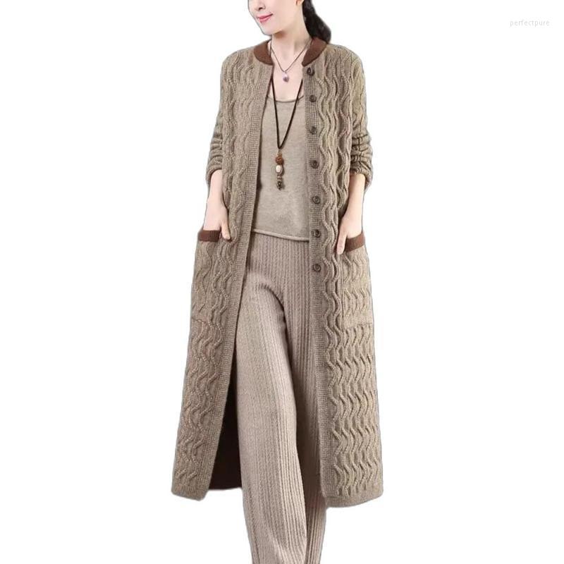 Women's Knits & Tees Women Winter Mid-length Sweater Loose Jacket2022Female Spring Autumn Round Neck Single-breasted Knitted Cardigan Coat40, Black
Women's Knits & Tees Women Winter Mid-length Sweater Loose Jacket2022Female Spring Autumn Round Neck Single-breasted Knitted Cardigan Coat40, Black