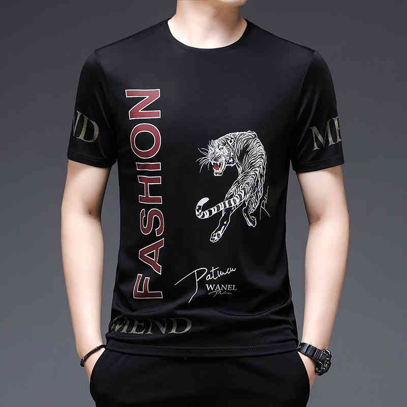 Short summer loose clothes fashion half sleeve T-shirt printed T-Shirt Top bottomed shirt men's wear, A15 white 357
Short summer loose clothes fashion half sleeve T-shirt printed T-Shirt Top bottomed shirt men's wear, A15 white 357