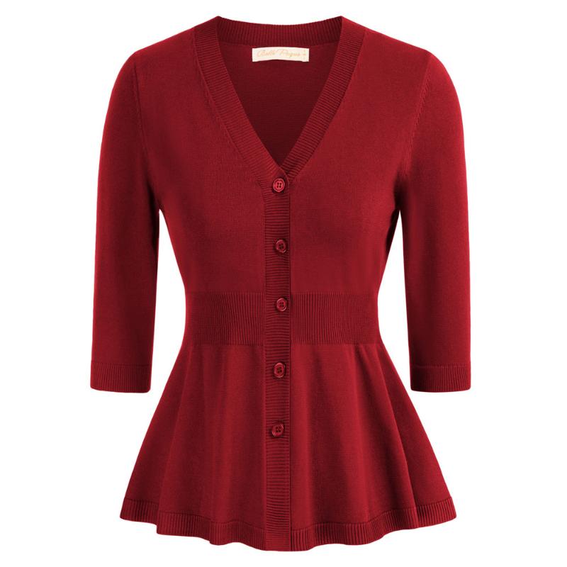 Women' Sweaters Women Vintage Defined Waist Cardigan Sweater 3/4 V-Neck Button-Up Slim Fit Knitwear Female TopsWomen, Ivory
Women' Sweaters Women Vintage Defined Waist Cardigan Sweater 3/4 V-Neck Button-Up Slim Fit Knitwear Female TopsWomen, Ivory