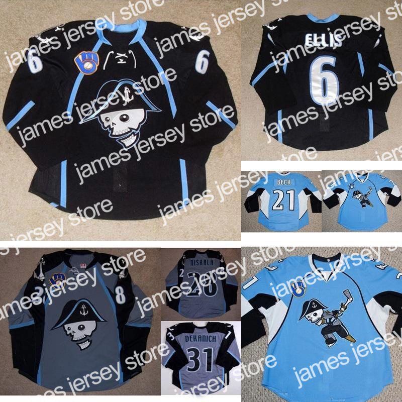 James Milwaukee Admirals 13 Conacher Premier 31 Mark Dekanich 21 Beck 19 Calle Jarnkrok 2 Teemu Laakso 28 Janne Niskala Hockey Jersey, As
James Milwaukee Admirals 13 Conacher Premier 31 Mark Dekanich 21 Beck 19 Calle Jarnkrok 2 Teemu Laakso 28 Janne Niskala Hockey Jersey, As
