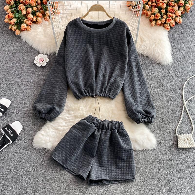 Women's Tracksuits Women 2022 Spring Summer Fashion Female Sweatshirts And Shorts Sets Casual Loose Pullovers Two Pieces Suits X17, Gray
Women's Tracksuits Women 2022 Spring Summer Fashion Female Sweatshirts And Shorts Sets Casual Loose Pullovers Two Pieces Suits X17, Gray