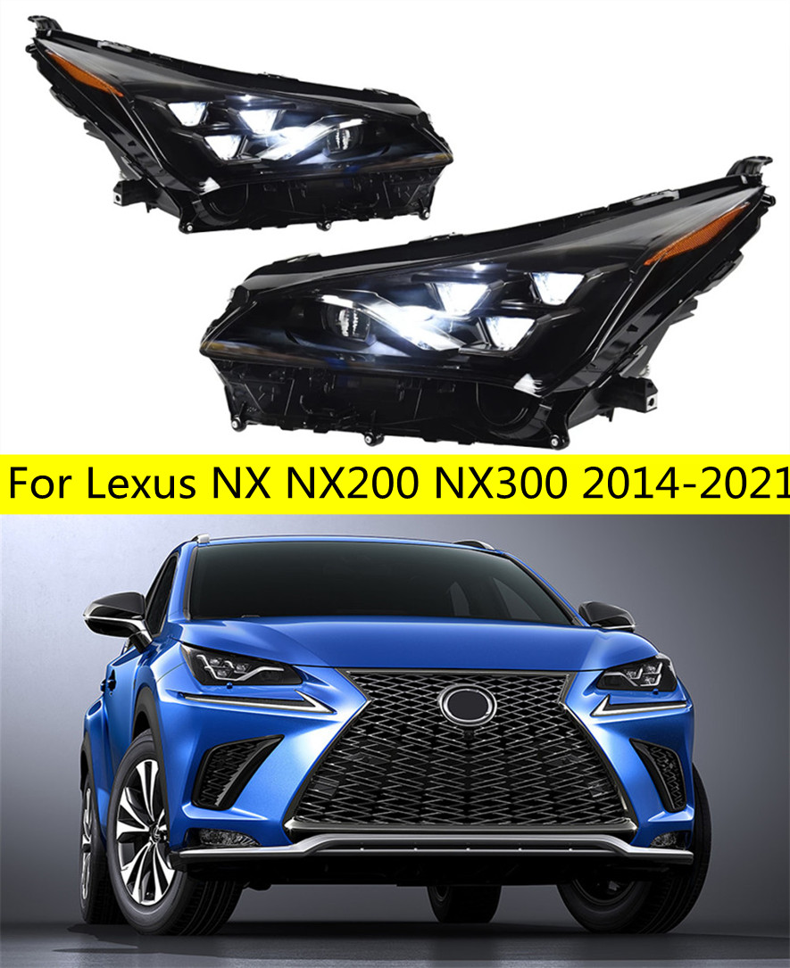 Auto Goods Front Lights For Lexus NX NX200 NX300 2014-2021 High Beam Headlights Daytime Running Headlight