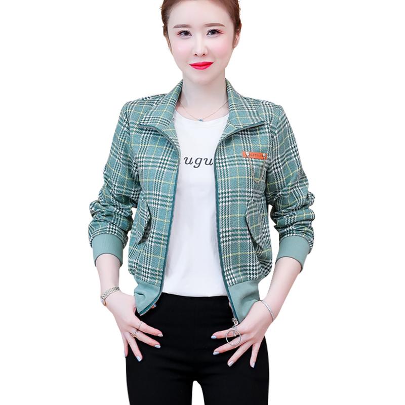 Women's Jackets Korean Fashion Harajuku Plaid Jacket Women Pockets Long Sleeve Coats Female Short High Quality Baseball ClothesWomen's, Color 3
Women's Jackets Korean Fashion Harajuku Plaid Jacket Women Pockets Long Sleeve Coats Female Short High Quality Baseball ClothesWomen's, Color 3